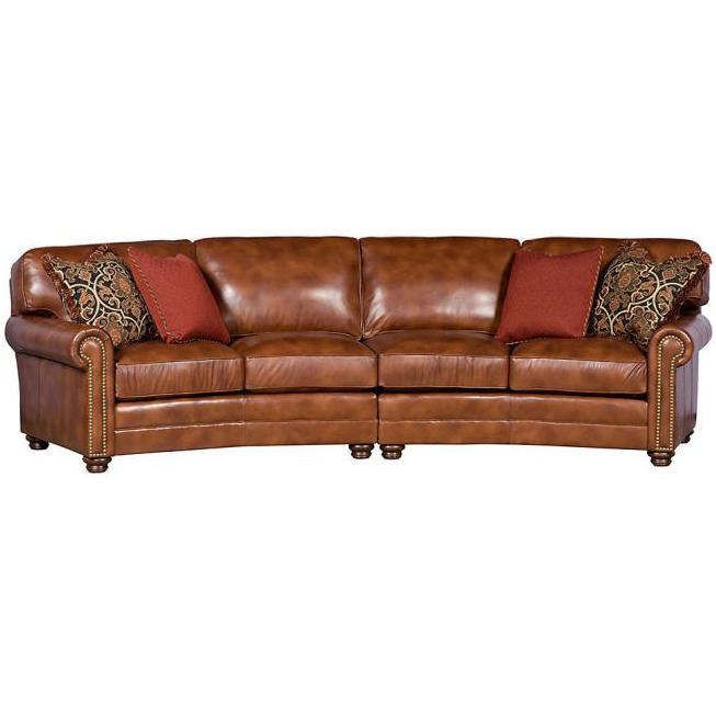 King Hickory Winston Transitional Sectional with Nailhead Trim Story